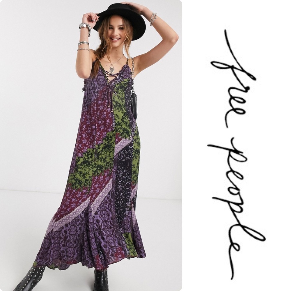 Free People Work Of Art Print Maxi Dress - Picture 1 of 4